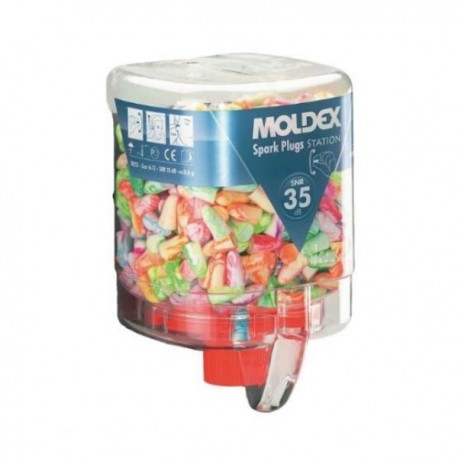 DISPENSADOR PARES 250 TAPONES SPARK PLUG MOLDEXSTATION