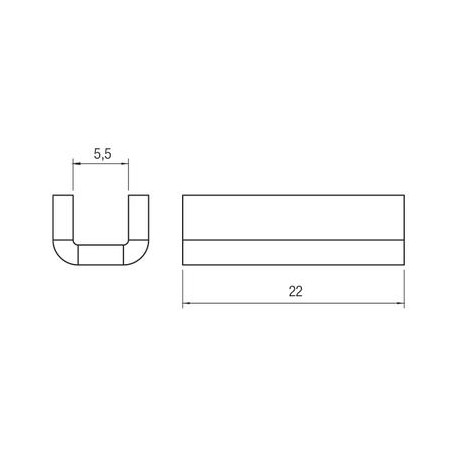 SOPORTE DE FIJACIÓN CON BARRA OMEGA 1/8-1/4 REF. 01VB7 AIGNEP