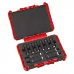 ESTUCHE DE 10 VASOS 1/2" SHOCKWAVE IMPACT DUTY MILWAUKEE