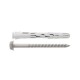TACO Ø10 DE NYLÓN Y TORNILLO 10 X 100 MM CABEZA HEXAGONAL INOXIDABLE A2 PACK 50 UD.