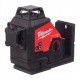 NÍVEL LASER A BATERÍA 3 LINEAS Y PLOMADA M12 3PL-0 MILWAUKEE