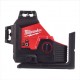 Nível laser a batería 3 lineas y plomada  M12 3PL-0 Milwaukee.