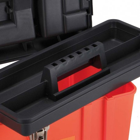 CAJA DE HERRAMIENTAS EN PLÁSTICO RÍGIDO CON BANDEJA ALYCO