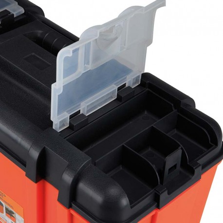 CAJA DE HERRAMIENTAS EN PLÁSTICO RÍGIDO CON BANDEJA ALYCO