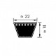 Medidas Correa Trapezoidal C-76