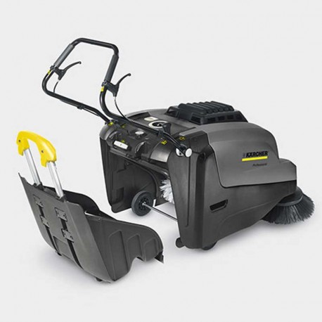 vaciado de contenedor para barredora karcher