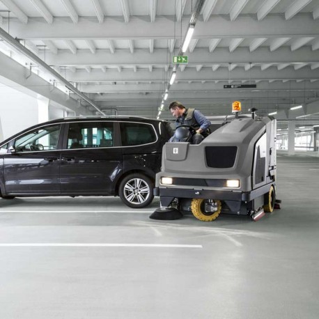 fregadora aspiradora limpieza parking