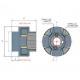 ACOPLAMIENTO ELÁSTICO PARA TAPER LOCK TCI-150 DE ACERO ACOPLAMIENTOS ALBERT