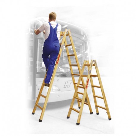 Conjunto escaleras madera Faraone