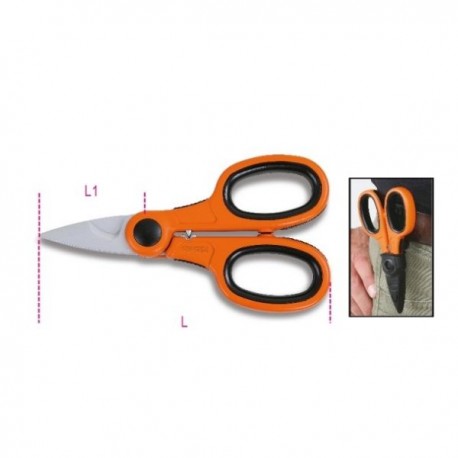 TIJERAS DE ELECTRICISTA CON AVELLANADOR BETA REF.1128BSX