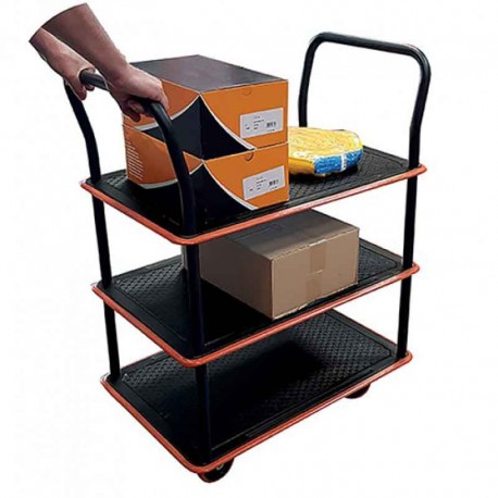 Carro de camarera con 3 alturas