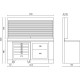 Composición con medidas mueble de taller C55 PB Beta