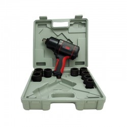 KIT DE LLAVE DE IMPACTO DE 3/4" NEUMÁTICA CON MALETÍN Y VASOS DE IMPACTO  YA H 250 YAIM