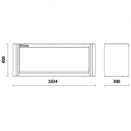 Planos armario alto de 1 metro Beta C55