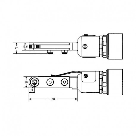 Plano carraca de uña ya