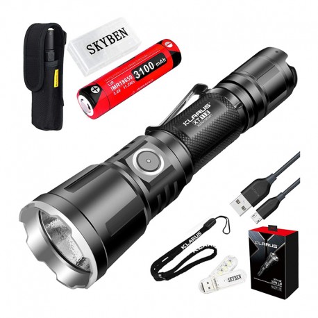 Equipo de linterna con seguridad, cables y protector