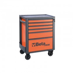 CARRO DE HERRAMIENTAS MÓVIL DE 6 CAJONES RSC24/6-FO NARANJA BETA