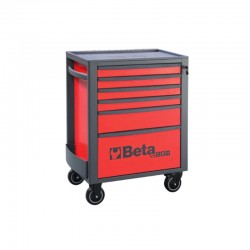 CARRO PARA HERRAMIENTAS MÓVIL DE 6 CAJONES RSC24/6-R ROJO BETA
