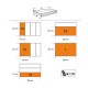 Cajonera portátil RSC24A/6 R modelo planos