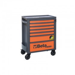 CARRO PORTA HERRAMIENTAS MÓVIL DE 7 CAJONES RSC24A/7-O NARANJA BETA