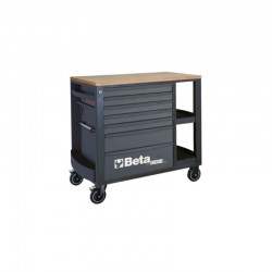 CARRO PORTA HERRAMIENTAS MÓVIL 7 CAJONES Y REPISAS LATERALES COLOR ANTRACITA BETA