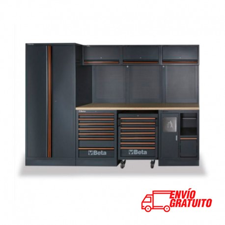 MUEBLE DE TRABAJO CON BANCADA DE MADERA BETA C45PRO W