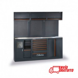 MOBILIARIO DE TALLER CON BANCADA EN ACERO INOXIDABLE BETA C45PRO AX