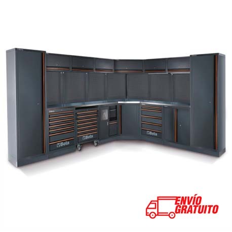 MUEBLE DE TRABAJO CON BANCADA EN ACERO INOXIDABLE BETA C45PRO DX