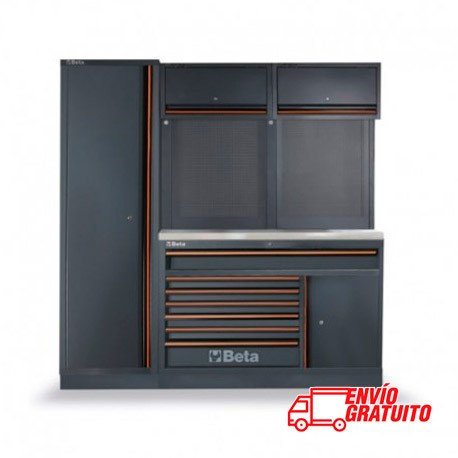 MUEBLE DE TALLER CON BANCADA DE ACERO INOXIDABLE BETA C45PRO EX