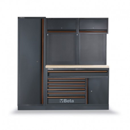 MOBILIARIO DE TRABAJO CON ENCIMERA DE MADERA BETA C45PRO EW