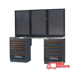 MUEBLE DE TRABAJO CON BANCADA EN ACERO INOXIDABLE BETA C45PRO BPX-2,0