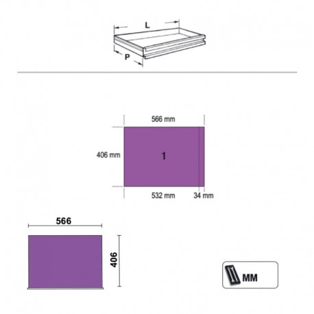 Planos de la cajonera C45PRO