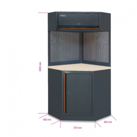 Medidas esquinera mueble beta modelo C45PRO