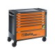 CAJONERA MÓVIL 7 CAJONES CON SISTEMA ANTIVUELCO INCLUYE 213 HERRAMIENTAS COLOR NARANJA Y GRIS ANTRACITA BETA