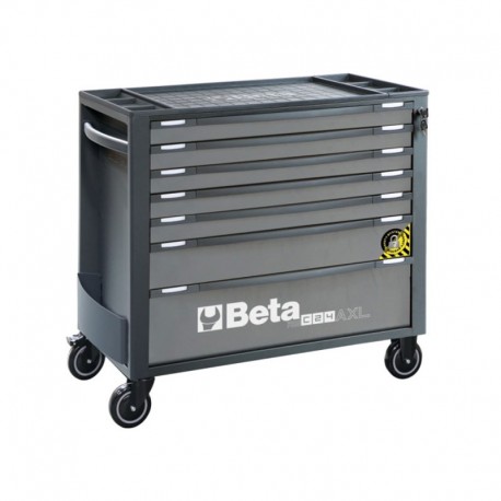 CAJONERA MÓVIL 7 CAJONES CON SISTEMA ANTIVUELCO INCLUYE 213 HERRAMIENTAS COLOR GRIS ANTRACITA BETA