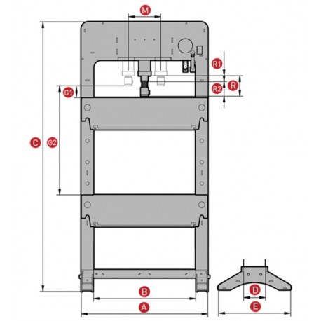 Planos PRENSA HIDRÁULICA MEGA PRD50 NF