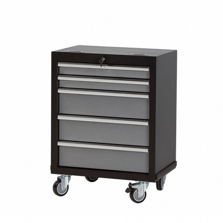 CAJONERA DE HERRAMIENTAS 458X961X646MM 5 CAJONES CON RUEDAS Y CERRADURA ALYCO