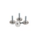 PATAS DE NIVELACIÓN CON BASE REDONDA 42MM PARA MUEBLES DE TRABAJO ALYCO