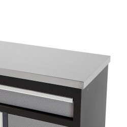 BANCADA DE ACERO INOX 680X463MM PARA MUEBLE DE TALLER ALYCO