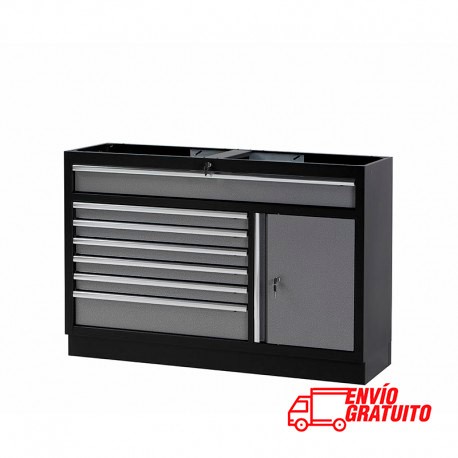 MUEBLE DE TALLER FIJO CON ARMARIOS Y CAJÓN 450X910X1360MM ALYCO