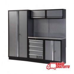 MUEBLE DE TALLER 458X2000X2275MM 3 MÓDULOS ACERO INOX.