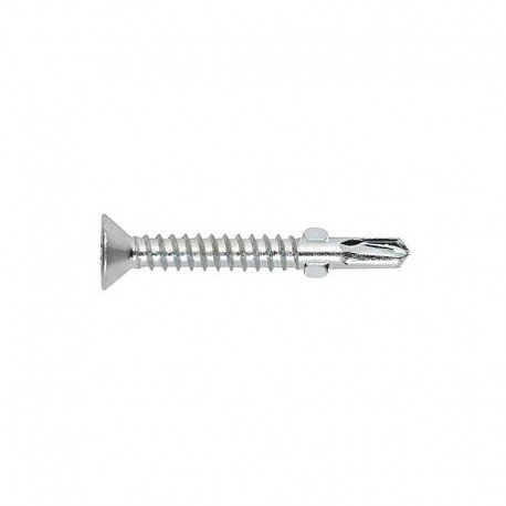 TORNILLO AUTOTALADRANTE 4,8 X 50 MM CABEZA AVELLANADA BROCA 2 ALAS ZINCADO PACK 500 UD.