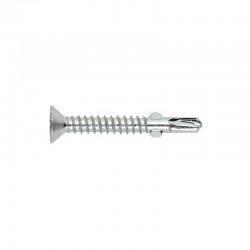 TORNILLO AUTOTALADRANTE 4,8 X 38 MM CABEZA AVELLANADA BROCA 2 ALAS ZINCADO PACK 500 UD.