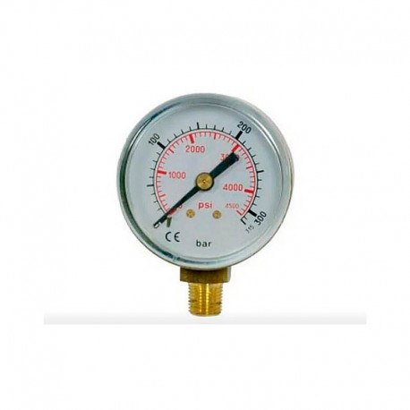 MANOMETRO CAUDAL 0-2,5 BAR ACETILENO