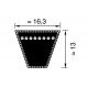 Medidas Correa Trapezoidal SPB-1700