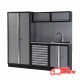 MUEBLE DE TALLER 3 MÓDULOS 458X2000X2275MM CON BANCADA DE ACERO INOX Y GRIFO ALYCO