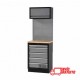 MUEBLE DE TRABAJO 458X2000X680MM CON SUPERFICIE DE MADERA ALYCO