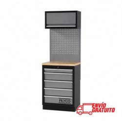 MUEBLE DE TRABAJO 458X2000X680MM CON SUPERFICIE DE MADERA ALYCO