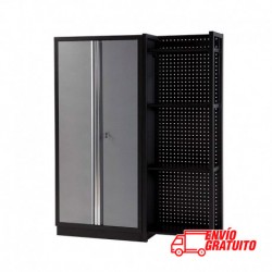 MUEBLE DE TRABAJO 458X2000X1595MM CON ARMARIO Y ESTANTERÍA DOBLE ALYCO