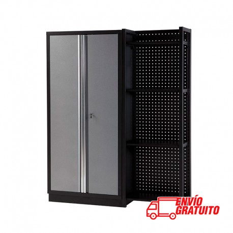 MUEBLE DE TRABAJO 458X2000X1595MM CON ARMARIO Y ESTANTERÍA DOBLE ALYCO